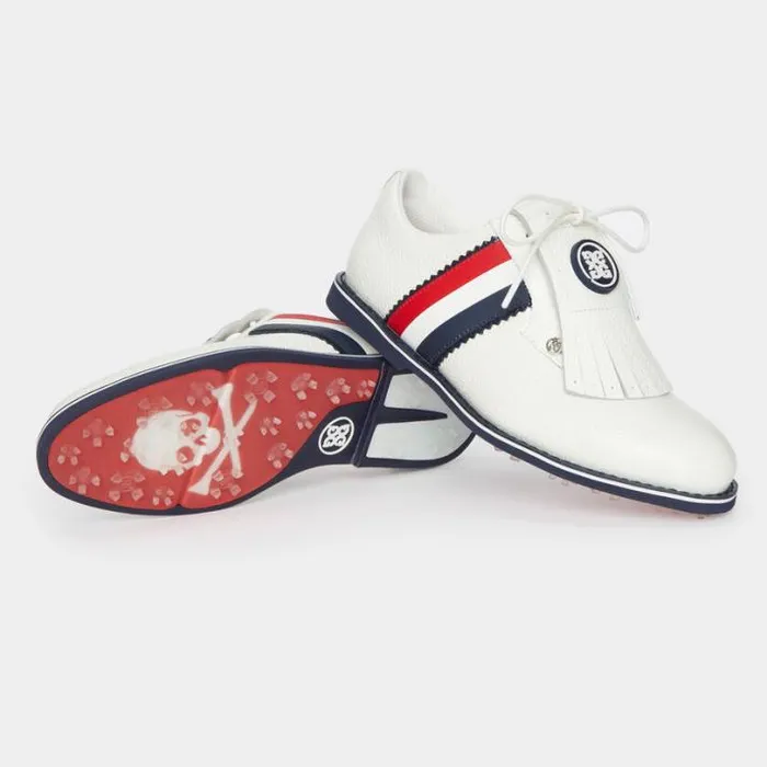 Golf Shoes Women GFORE WOMEN039S GALLIVANTER PEBBLE LEATHER KILTIE GOLF SHOE Snow