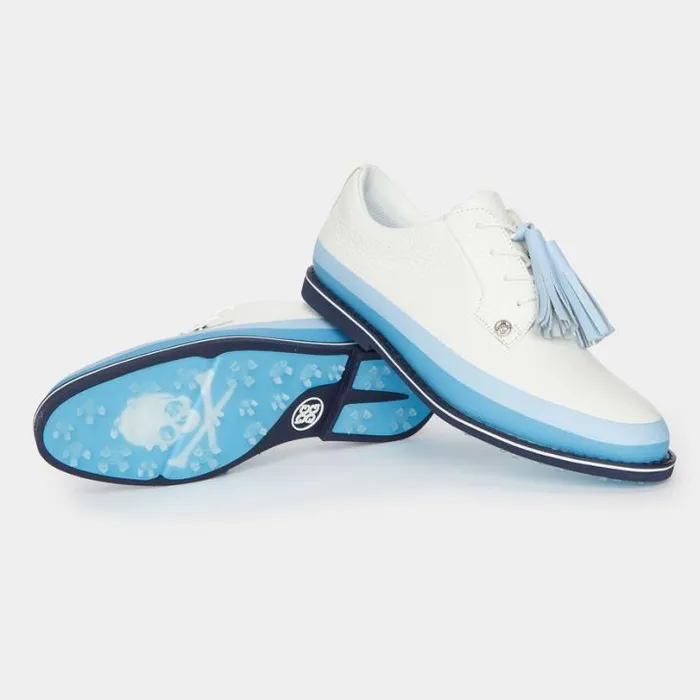 Golf Shoes Women GFORE WOMEN039S GALLIVANTER PEBBLE LEATHER TUXEDO GOLF SHOE Cielo