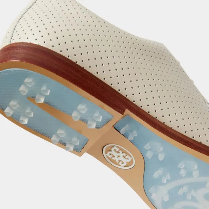 Golf Shoes Women GFORE WOMEN039S GALLIVANTER PERFORATED LEATHER LUXE SOLE GOLF SHOE Stone