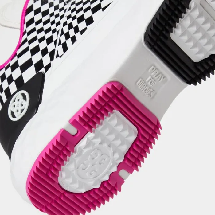 Golf Shoes Women GFORE WOMEN039S MG4 TPU DISTORTED CHECK MIDTOP GOLF SHOE Onyx