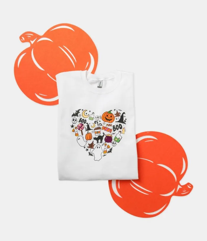 Halloween Heart Unisex Graphic Sweatshirt ClothingHalloween Unique Vintage Graphic Tees