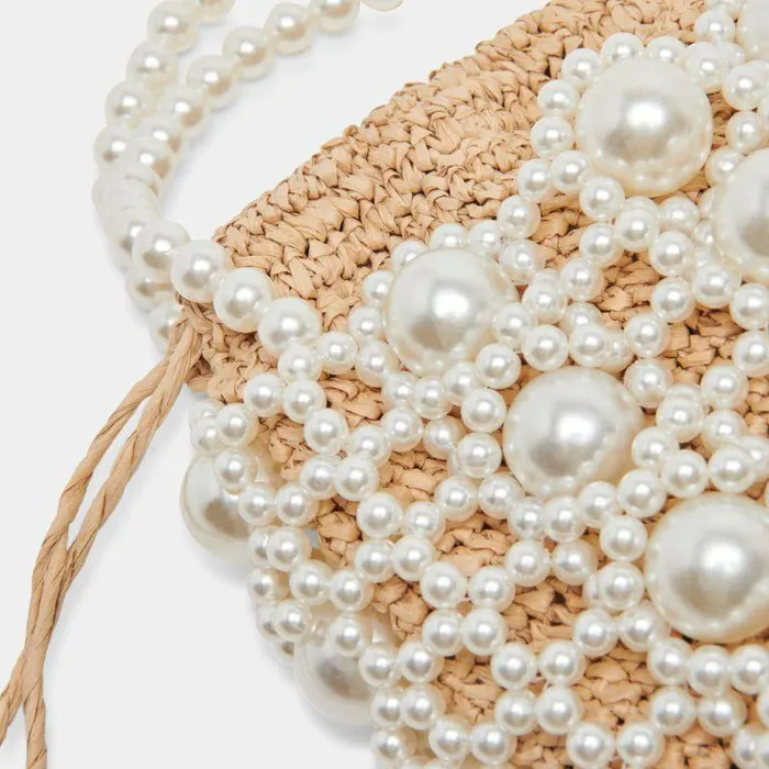 Handbags Shop Dolce Vita Adeline Handbag Natural Pearl Raffia Natural Pearl Raffia