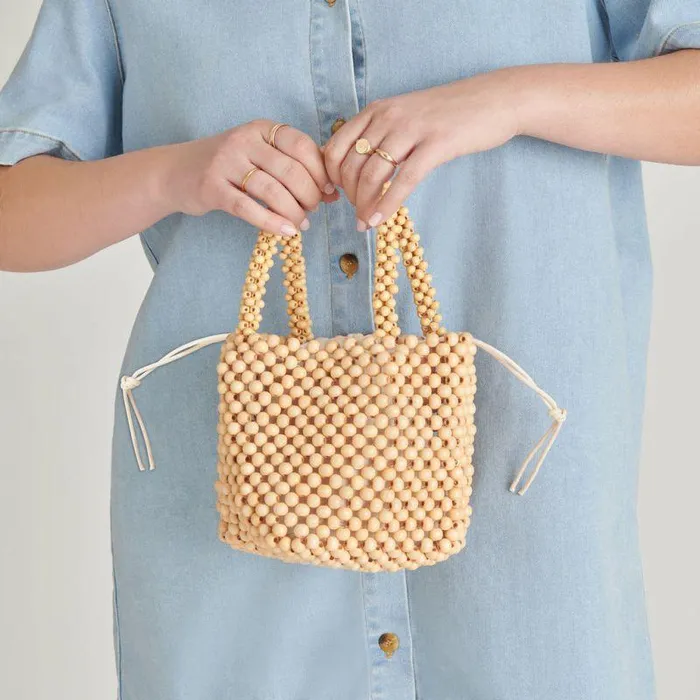 Handbags Shop Dolce Vita Bess Handbag Natural Wood Natural Wood