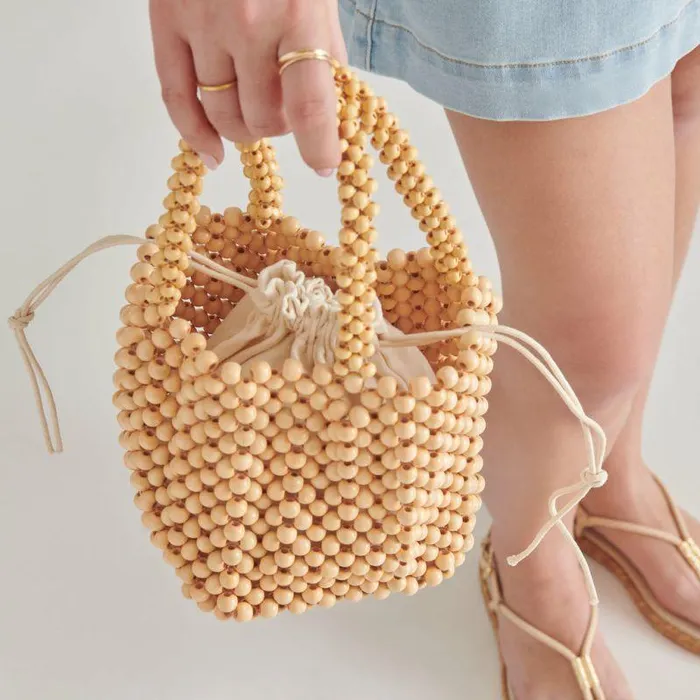 Handbags Shop Dolce Vita Bess Handbag Natural Wood Natural Wood