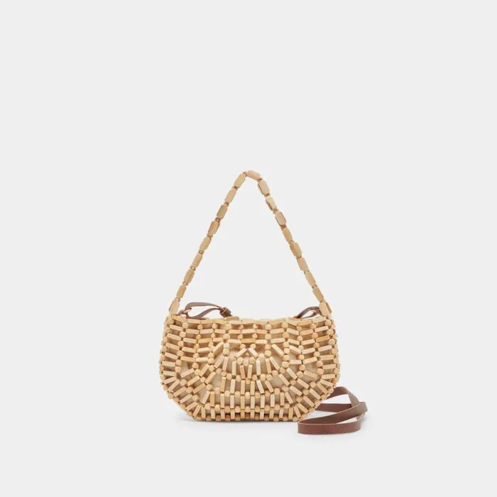 Handbags Shop Dolce Vita Callie Shoulder Bag Natural Wood Natural Wood