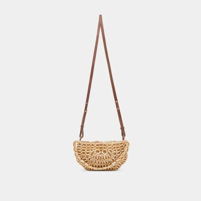 Handbags Shop Dolce Vita Callie Shoulder Bag Natural Wood Natural Wood