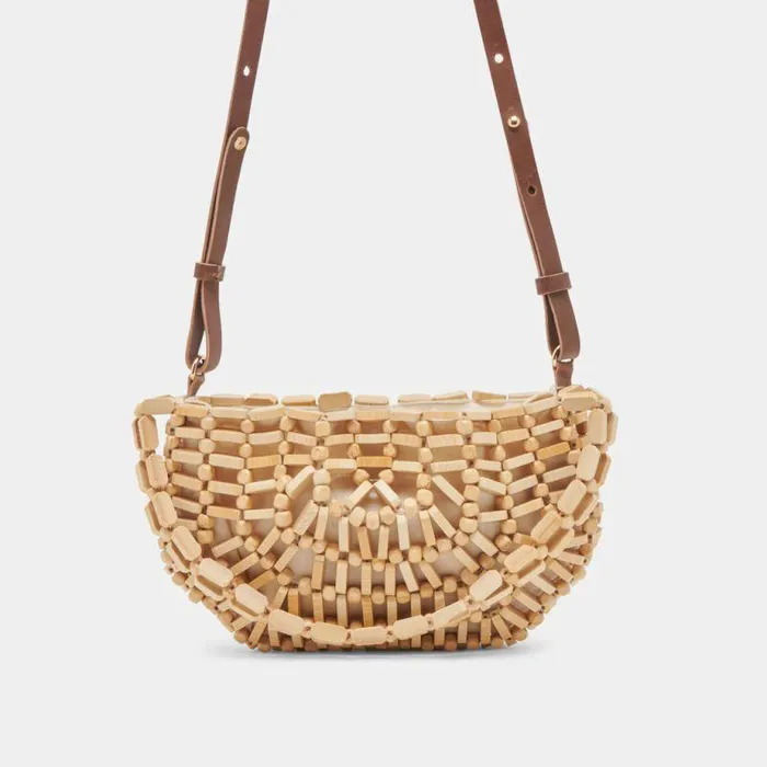 Handbags Shop Dolce Vita Callie Shoulder Bag Natural Wood Natural Wood