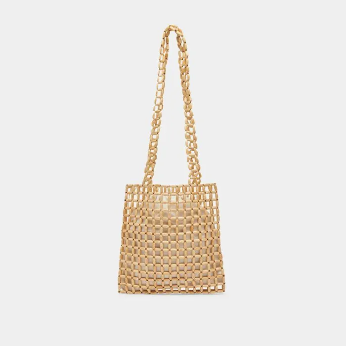 Handbags Shop Dolce Vita Hannah Shoulder Bag Natural Wood Natural Wood