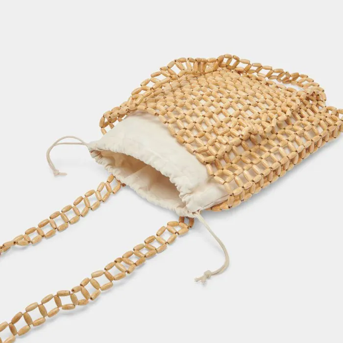 Handbags Shop Dolce Vita Hannah Shoulder Bag Natural Wood Natural Wood
