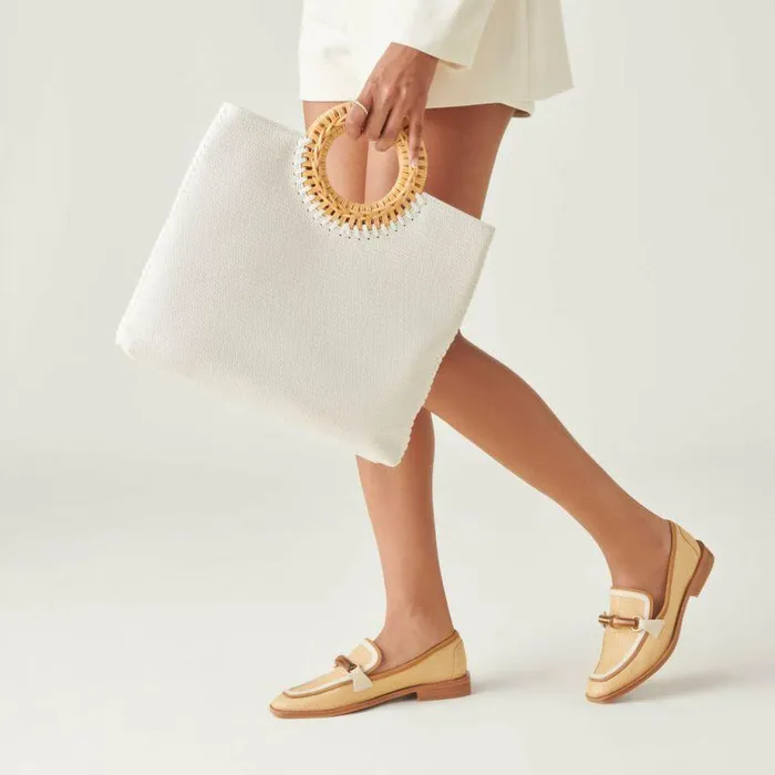 Handbags Shop Dolce Vita Lilah Clutch White Embossed Faux Leather White Leather Clutch White Embossed Faux Leather