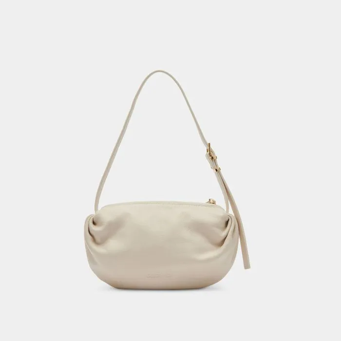 Handbags Shop Dolce Vita Livi Shoulder Bag Ivory Leather Ivory Leather