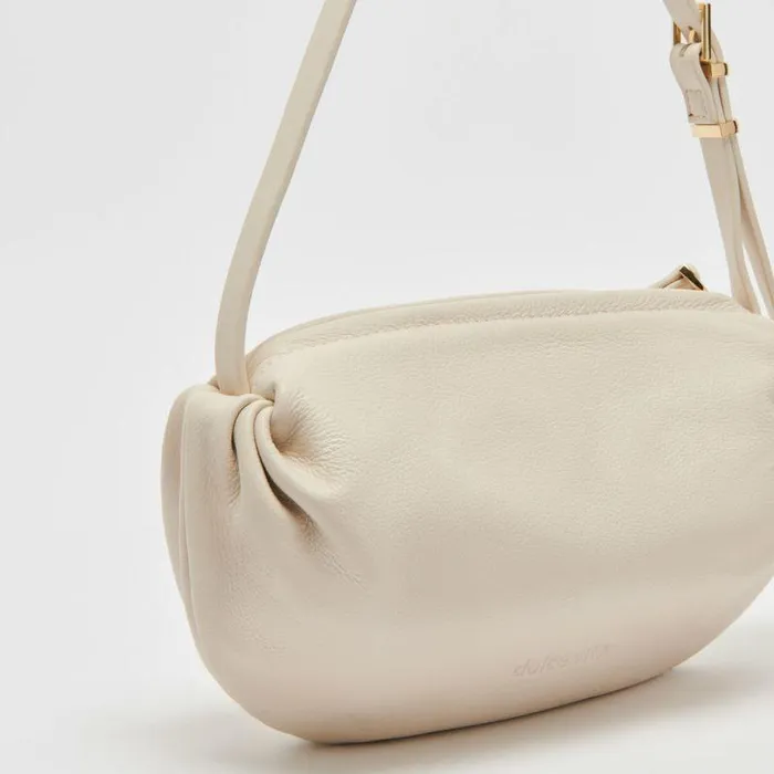 Handbags Shop Dolce Vita Livi Shoulder Bag Ivory Leather Ivory Leather