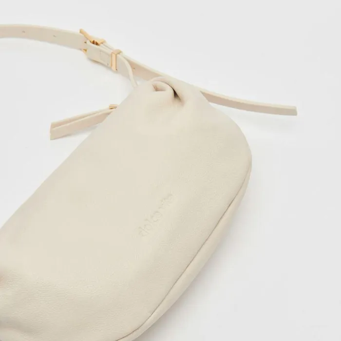 Handbags Shop Dolce Vita Livi Shoulder Bag Ivory Leather Ivory Leather
