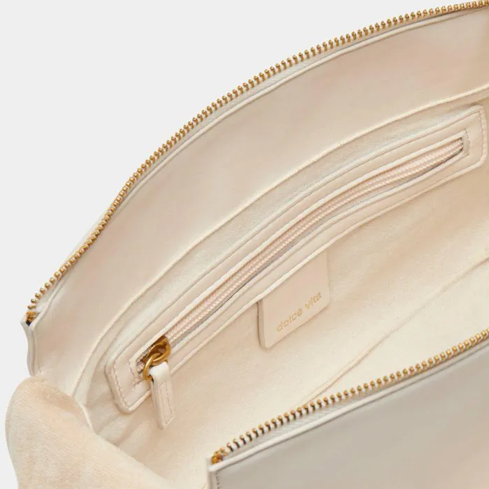 Handbags Shop Dolce Vita Maude Shoulder Bag White Faux Leather White Faux Leather