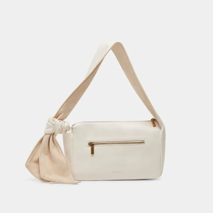 Handbags Shop Dolce Vita Maude Shoulder Bag White Faux Leather White Faux Leather