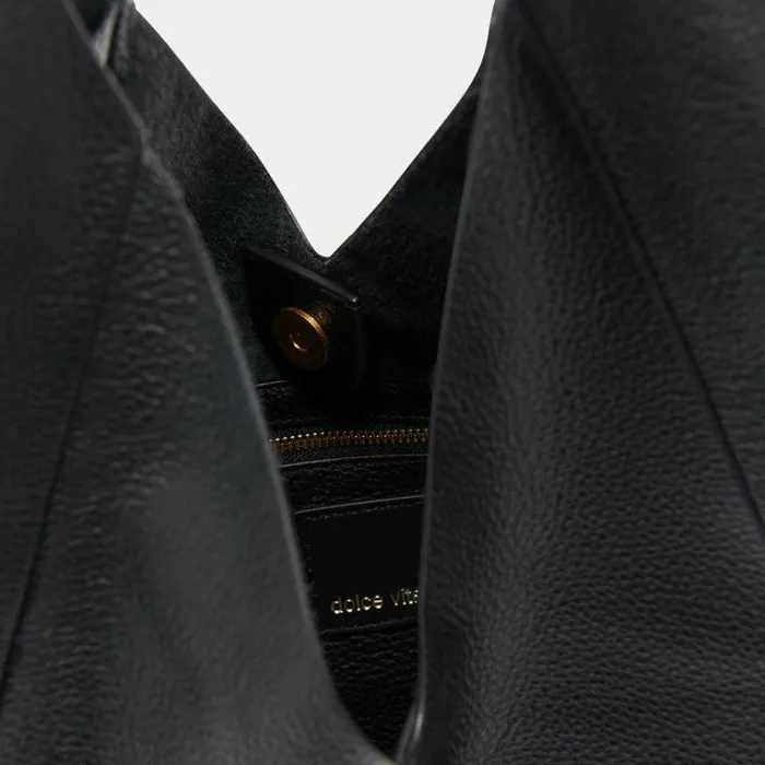 Handbags Shop Dolce Vita Mia Tote Black Leather Black Leather