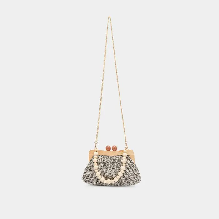Handbags Shop Dolce Vita Randy Clutch Black White Knit Black White Knit