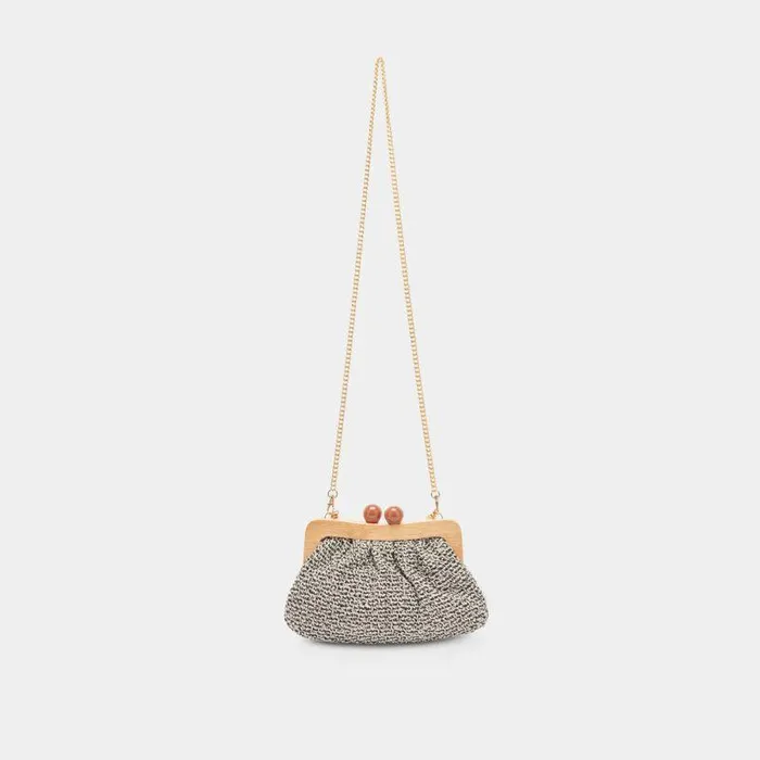 Handbags Shop Dolce Vita Randy Clutch Black White Knit Black White Knit
