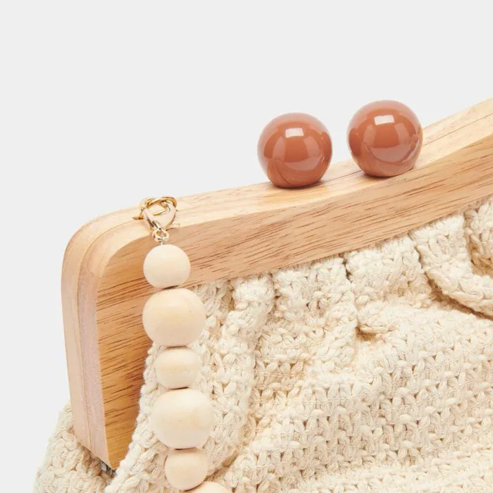 Handbags Shop Dolce Vita Randy Clutch Sandstone Knit Sandstone Knit