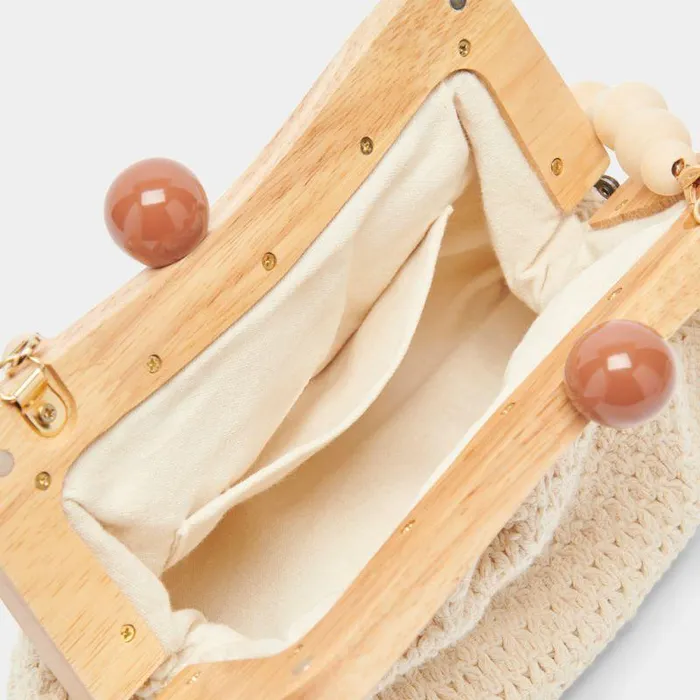Handbags Shop Dolce Vita Randy Clutch Sandstone Knit Sandstone Knit