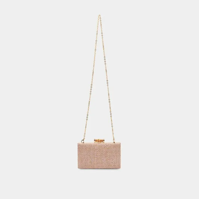 Handbags Shop Dolce Vita Sandy Clutch Pink Woven Pink Woven