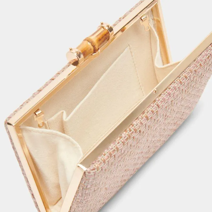 Handbags Shop Dolce Vita Sandy Clutch Pink Woven Pink Woven