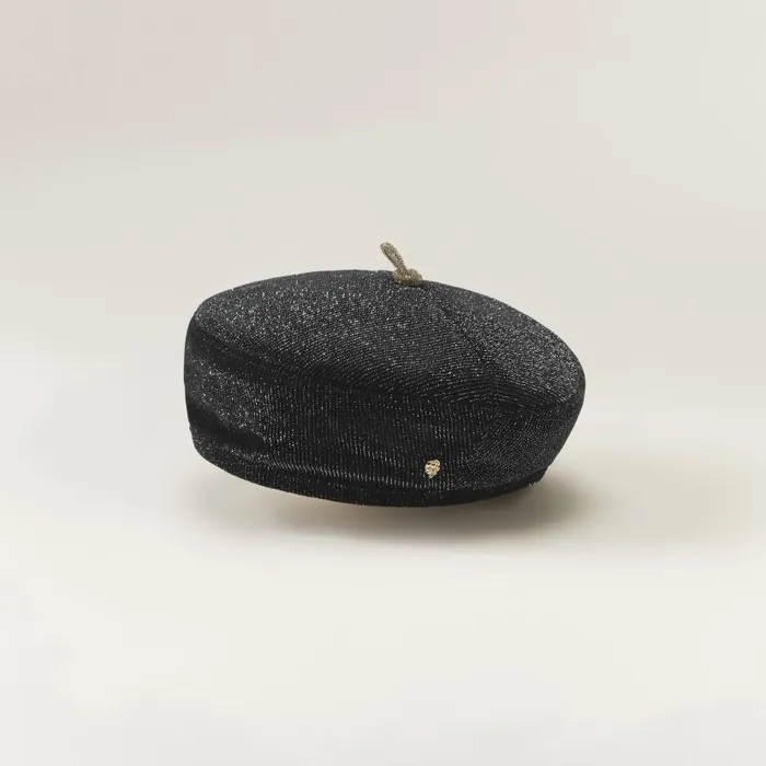 Hats Beanies and Berets Helen Kaminski Galileo Black Sparkle