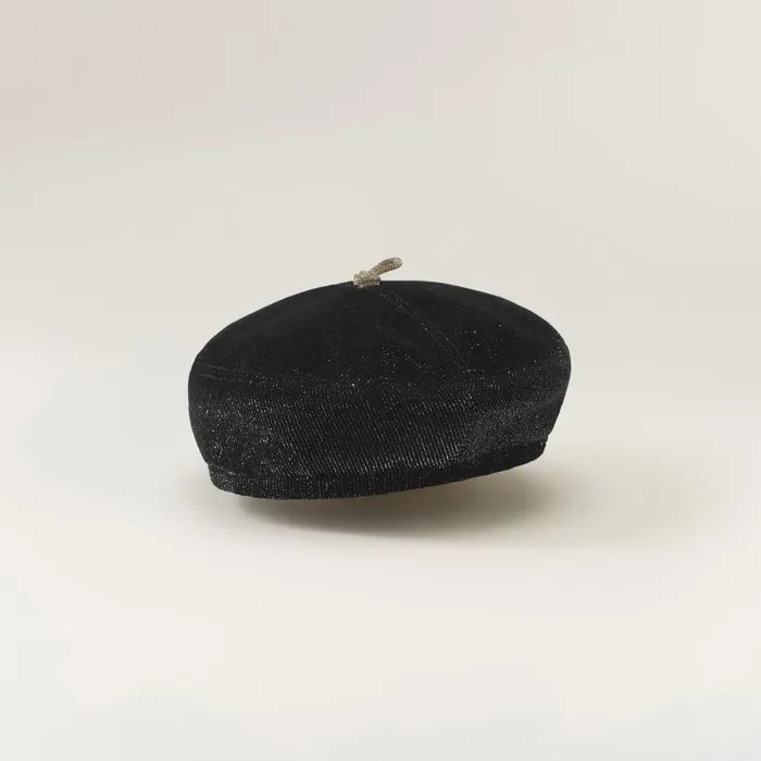 Hats Beanies and Berets Helen Kaminski Galileo Black Sparkle