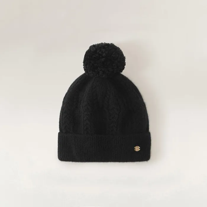 Hats Beanies and Berets Helen Kaminski Moss Black