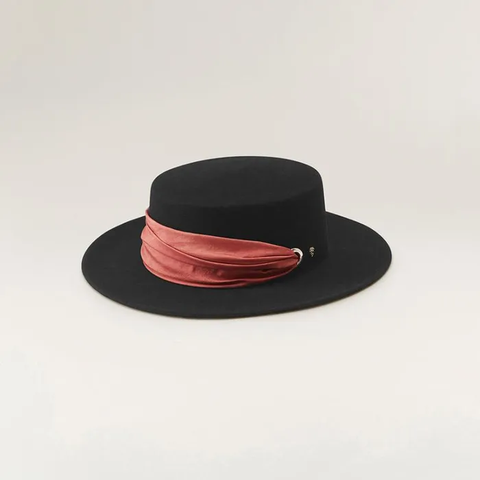Hats Boaters Helen Kaminski Falaise Blackblossom