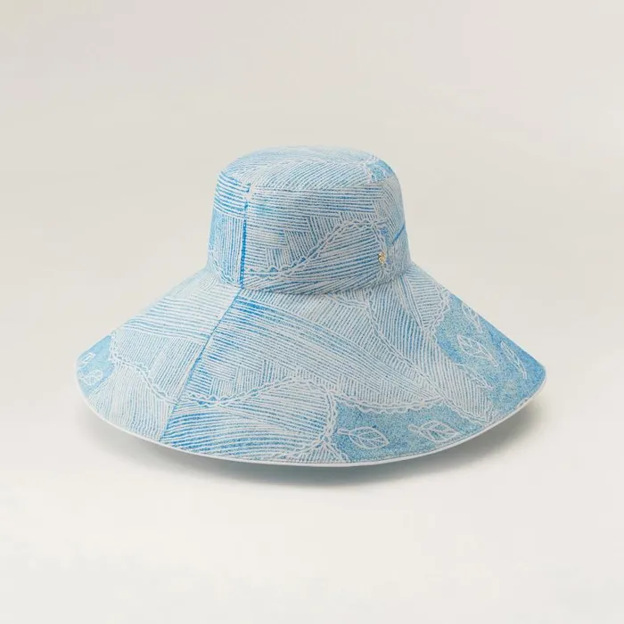 Hats Bucket Helen Kaminski HK X Bbbarra Wide Brim Blue