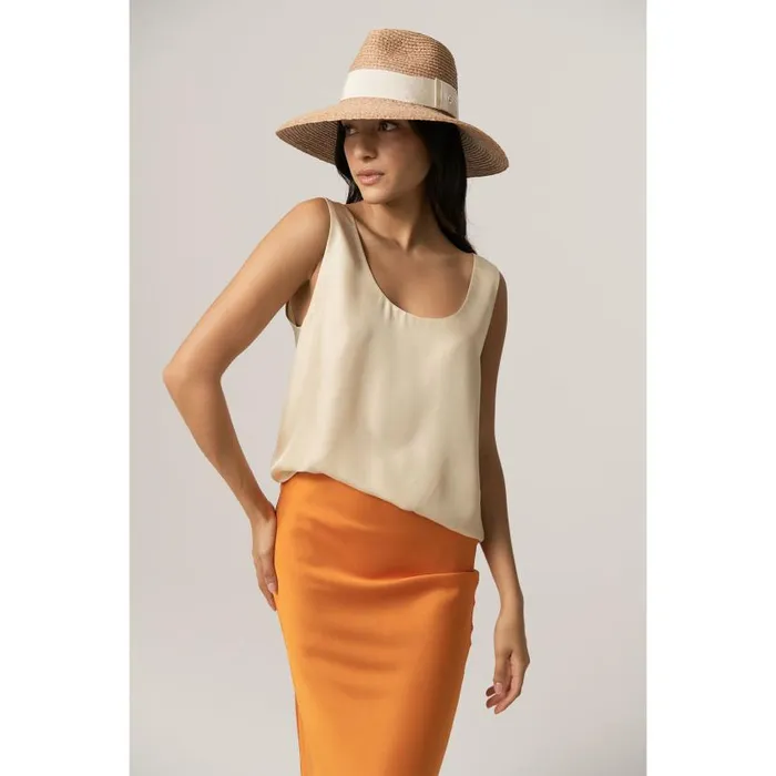 Hats Fedora Helen Kaminski Farida Nougatcream