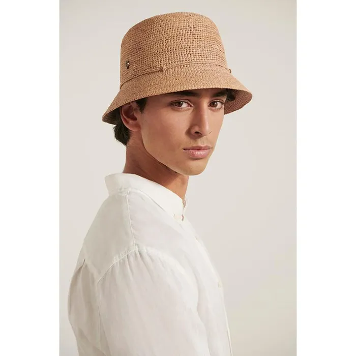HatsMen Bucket Helen Kaminski Britton Nougat