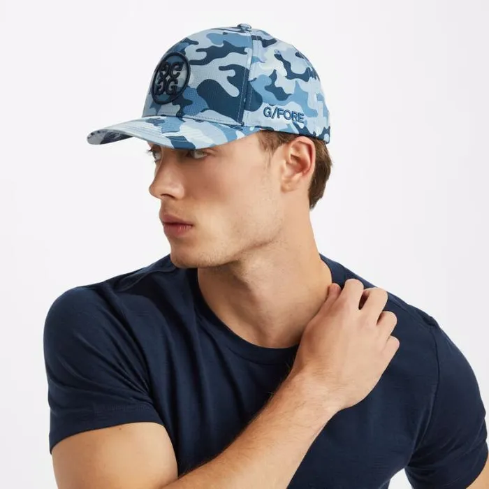 Hats Men GFORE CIRCLE G039S CAMO RIPSTOP SNAPBACK HAT Slate