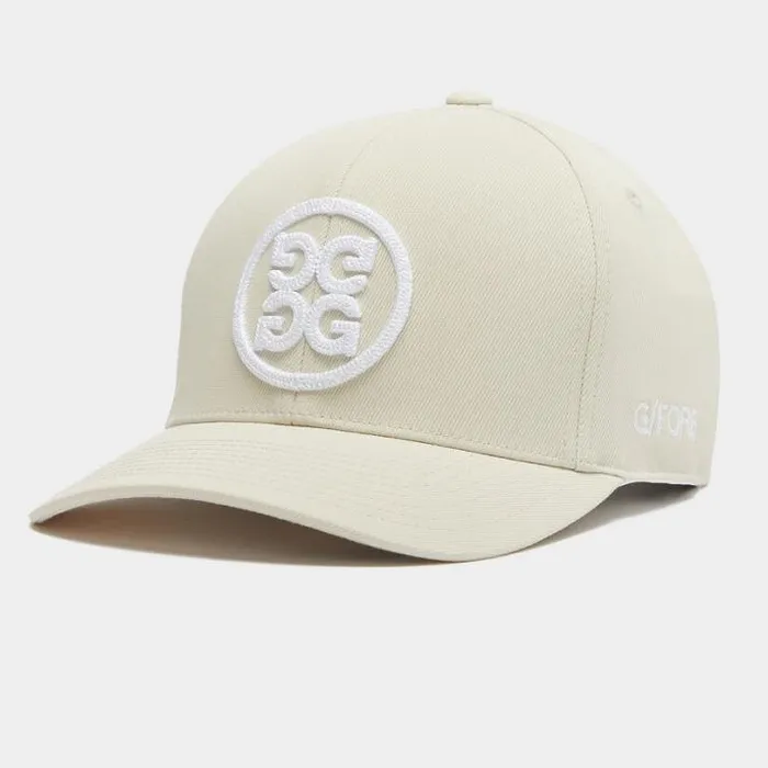 Hats Men GFORE CIRCLE G039S STRETCH TWILL SNAPBACK HAT Stone