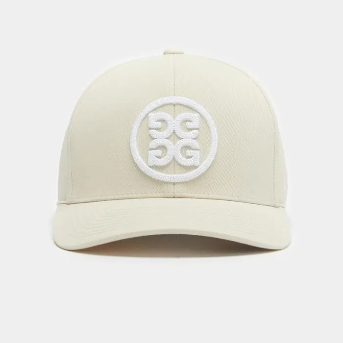 Hats Men GFORE CIRCLE G039S STRETCH TWILL SNAPBACK HAT Stone