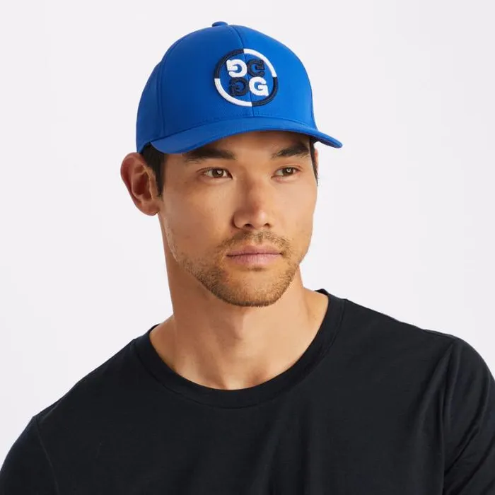 Hats Men GFORE COLOUR BLOCK CIRCLE G039S STRETCH TWILL SNAPBACK HAT Racer