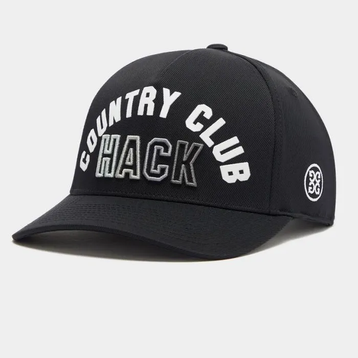 Hats Men GFORE COUNTRY CLUB HACK STRETCH TWILL SNAPBACK HAT Onyx