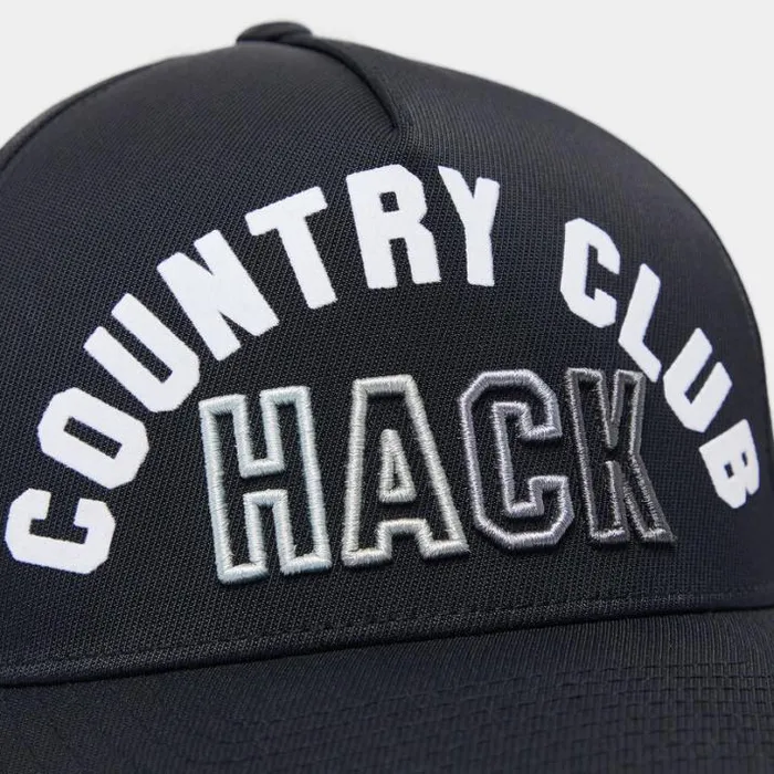 Hats Men GFORE COUNTRY CLUB HACK STRETCH TWILL SNAPBACK HAT Onyx