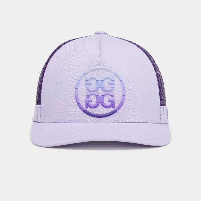 Hats Men GFORE GRADIENT CIRCLE G039S COTTON TWILL TRUCKER HAT Aura