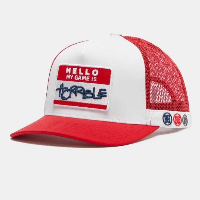 Hats Men GFORE HELLO INTERLOCK KNIT TRUCKER HAT Snow