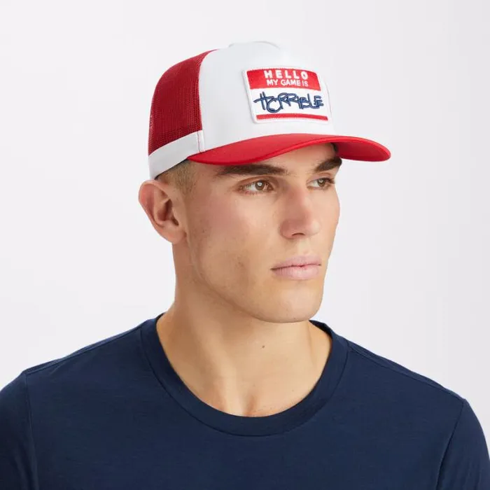 Hats Men GFORE HELLO INTERLOCK KNIT TRUCKER HAT Snow