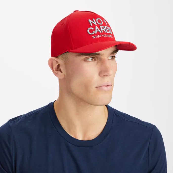 Hats Men GFORE NO 1 CARES STRETCH TWILL SNAPBACK HAT Poppy