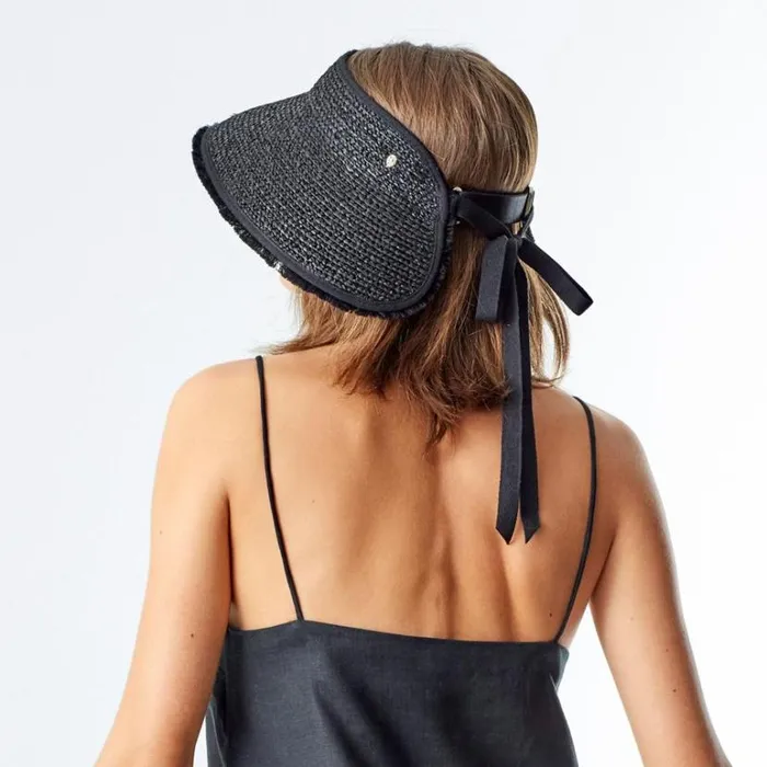 Hats UPF 50 Helen Kaminski Aleeya 9 Fringe Charcoal