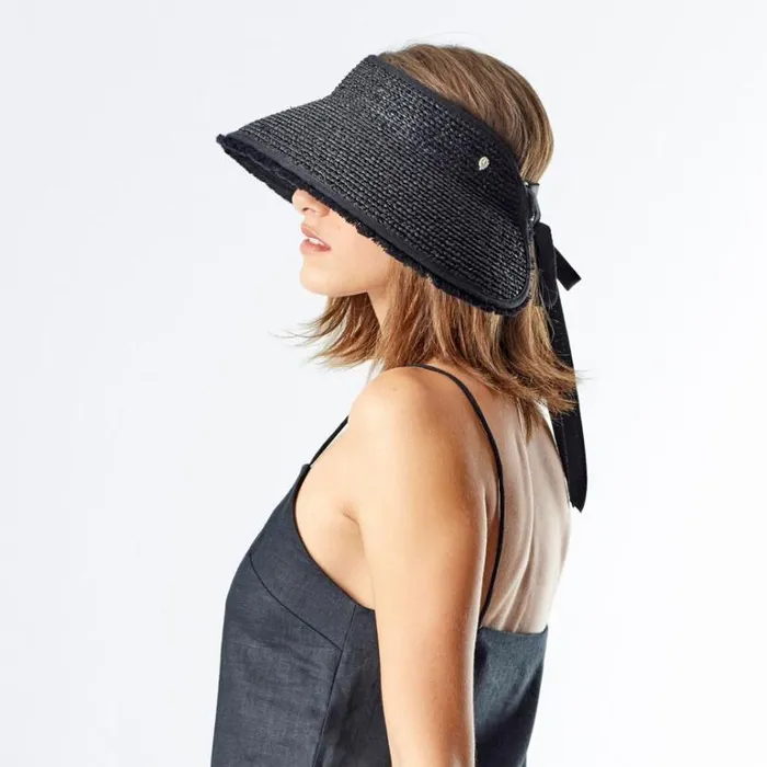 Hats UPF 50 Helen Kaminski Aleeya 9 Fringe Charcoal
