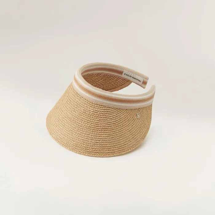 Hats Visors Helen Kaminski Bianca 12 Naturalnougat Stripe