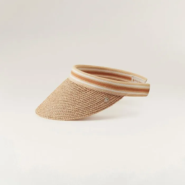 Hats Visors Helen Kaminski Bianca Naturalnougat Stripe