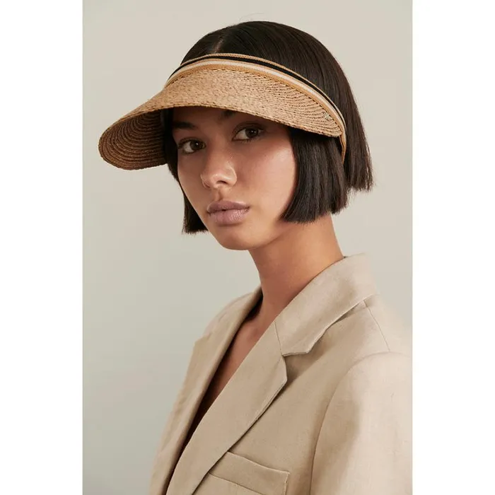 Hats Visors Helen Kaminski Bianca Nougatblack Stripe