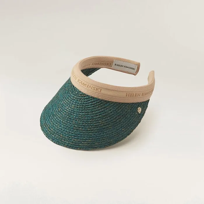 Hats Visors Helen Kaminski Bianca Palm Leafnatural Logo