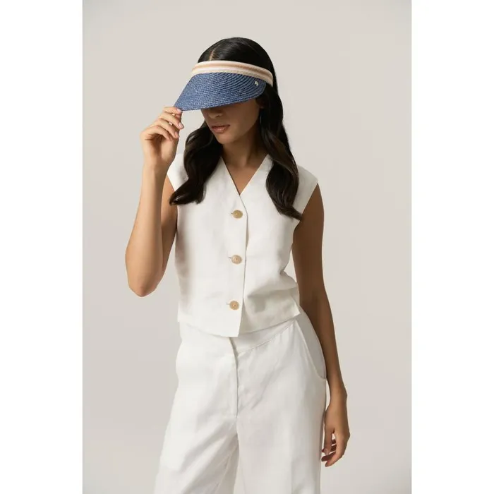 Hats Visors Helen Kaminski Bianca Sapphire Nougat Stripe